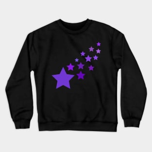 Purple Stars Crewneck Sweatshirt